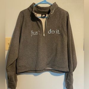 Nike crop crew neck